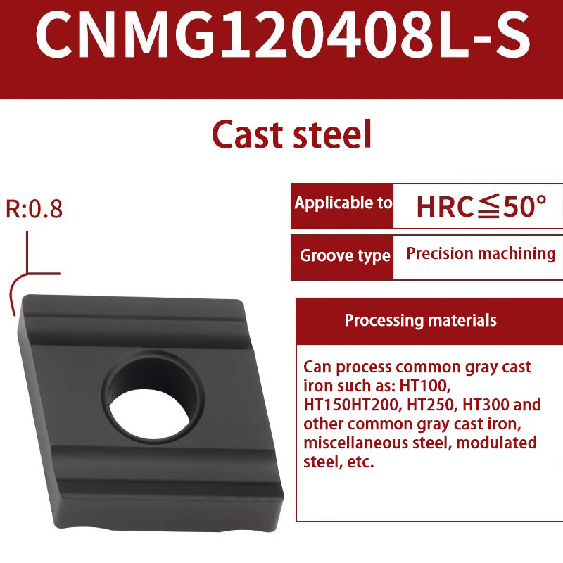 116-CNMG120404 turning blade 120408 steel stainless steel aluminum diamond outer circle alloy blade Shandong Denso Pricision Tools Co.,Ltd.